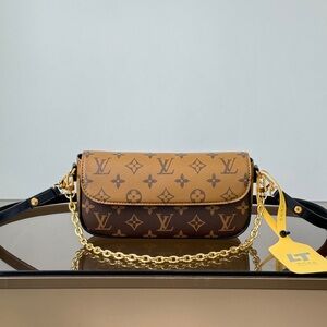 Louis Vuitton Brown and Tan Monogram Crossbody